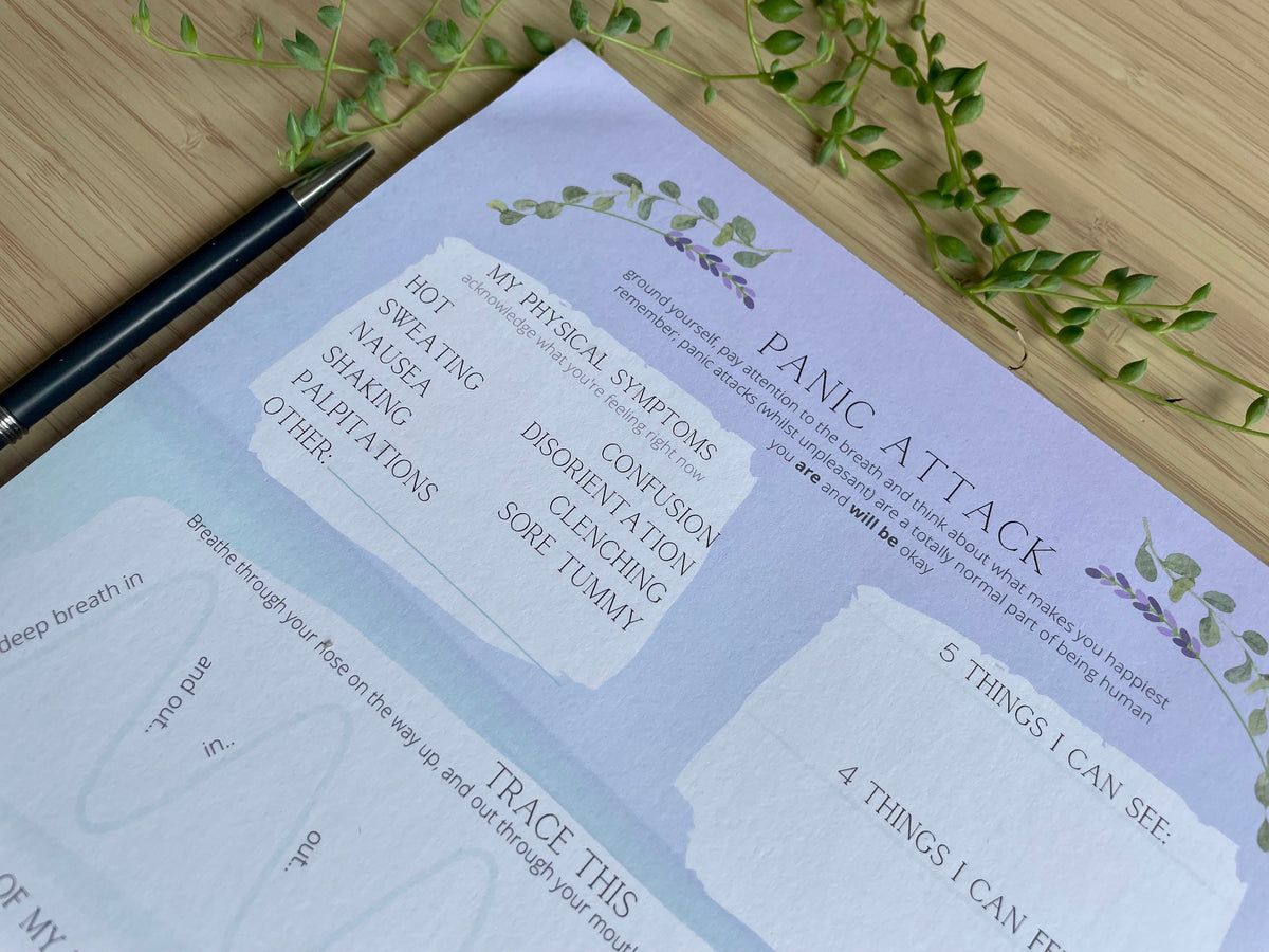Managing Panic Attacks A4 Daily Planner