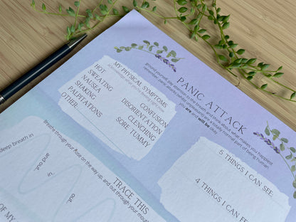 Managing Panic Attacks A4 Daily Planner