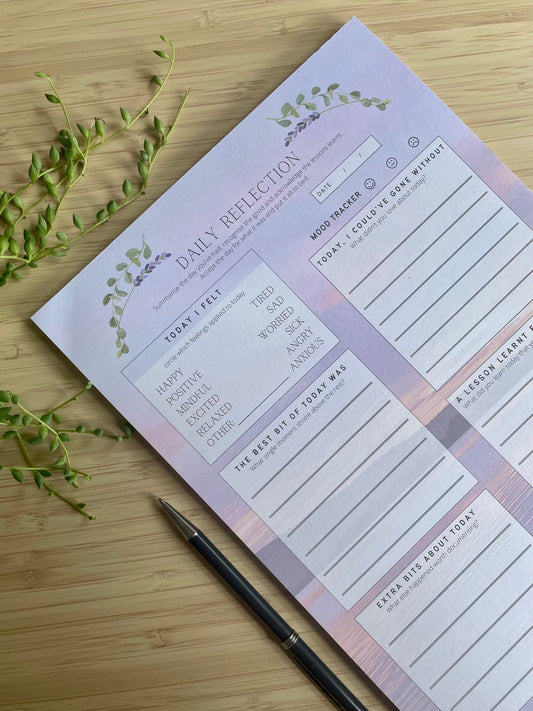 Daily Reflection and Growth A4 Daily Planner