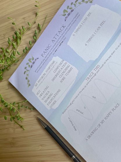 Managing Panic Attacks A4 Daily Planner