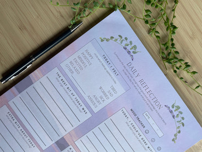 Daily Reflection and Growth A4 Daily Planner
