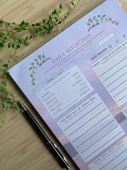 Daily Reflection and Growth A4 Daily Planner